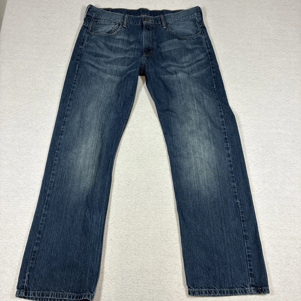 Vintage Levis 569 Jeans Loose Straight Baggy Medium Wash Grunge 90s Y2K 34x32